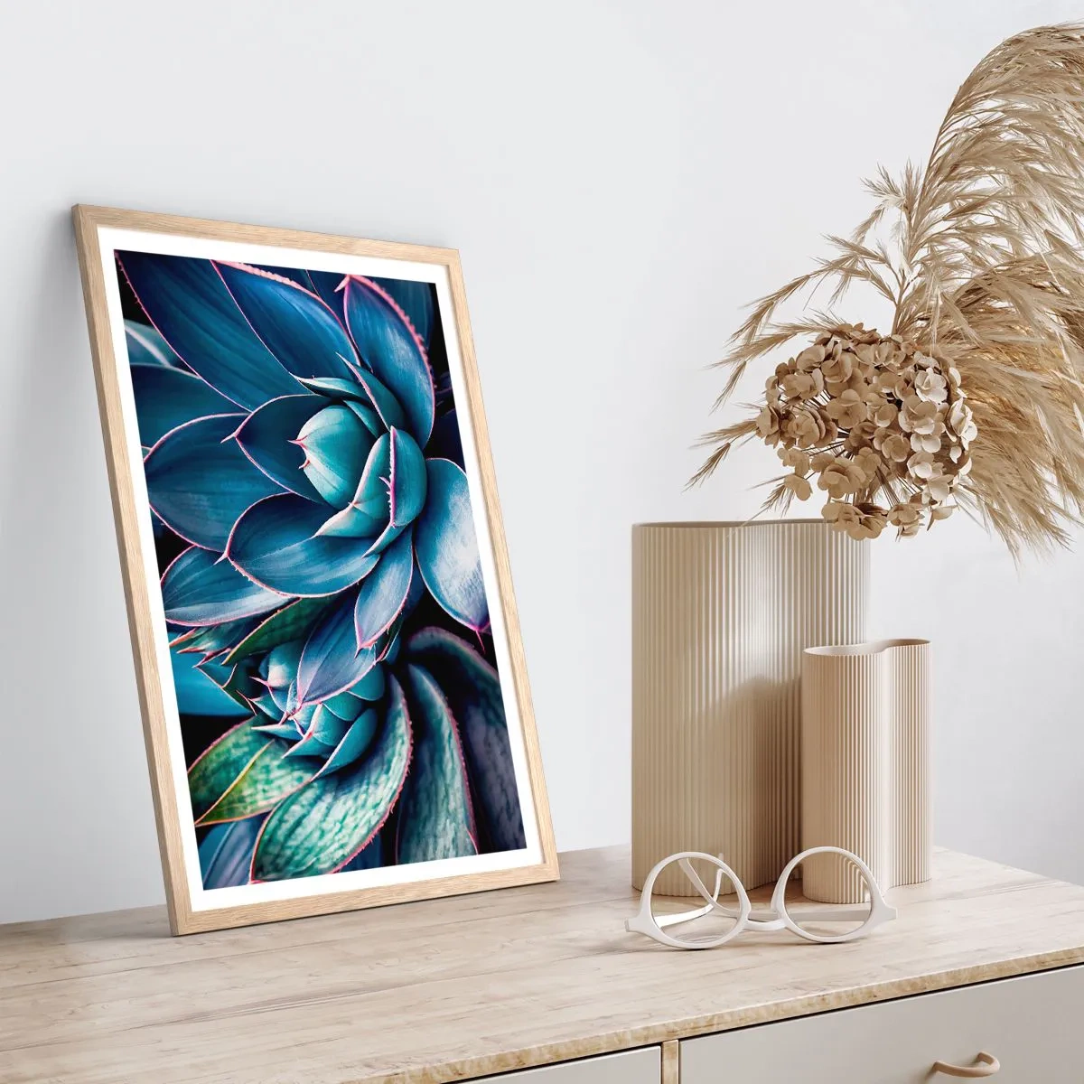 Een poster in een licht eiken lijst - Levenskracht - 50x70 cm