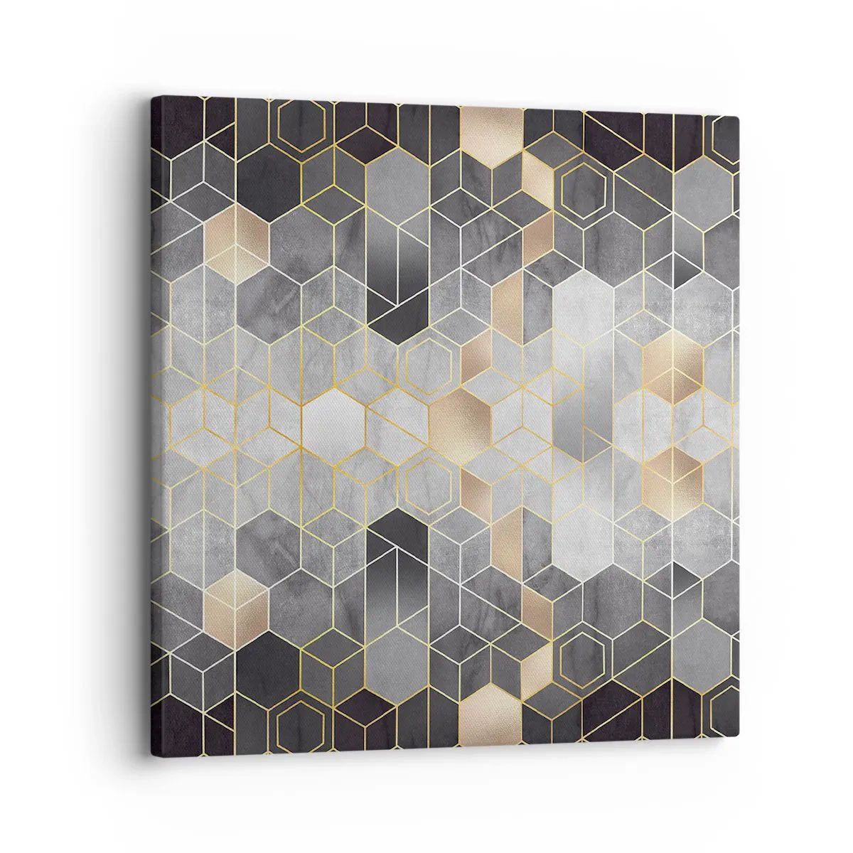 Schilderen op canvas - Diamant samenstelling - 30x30 cm