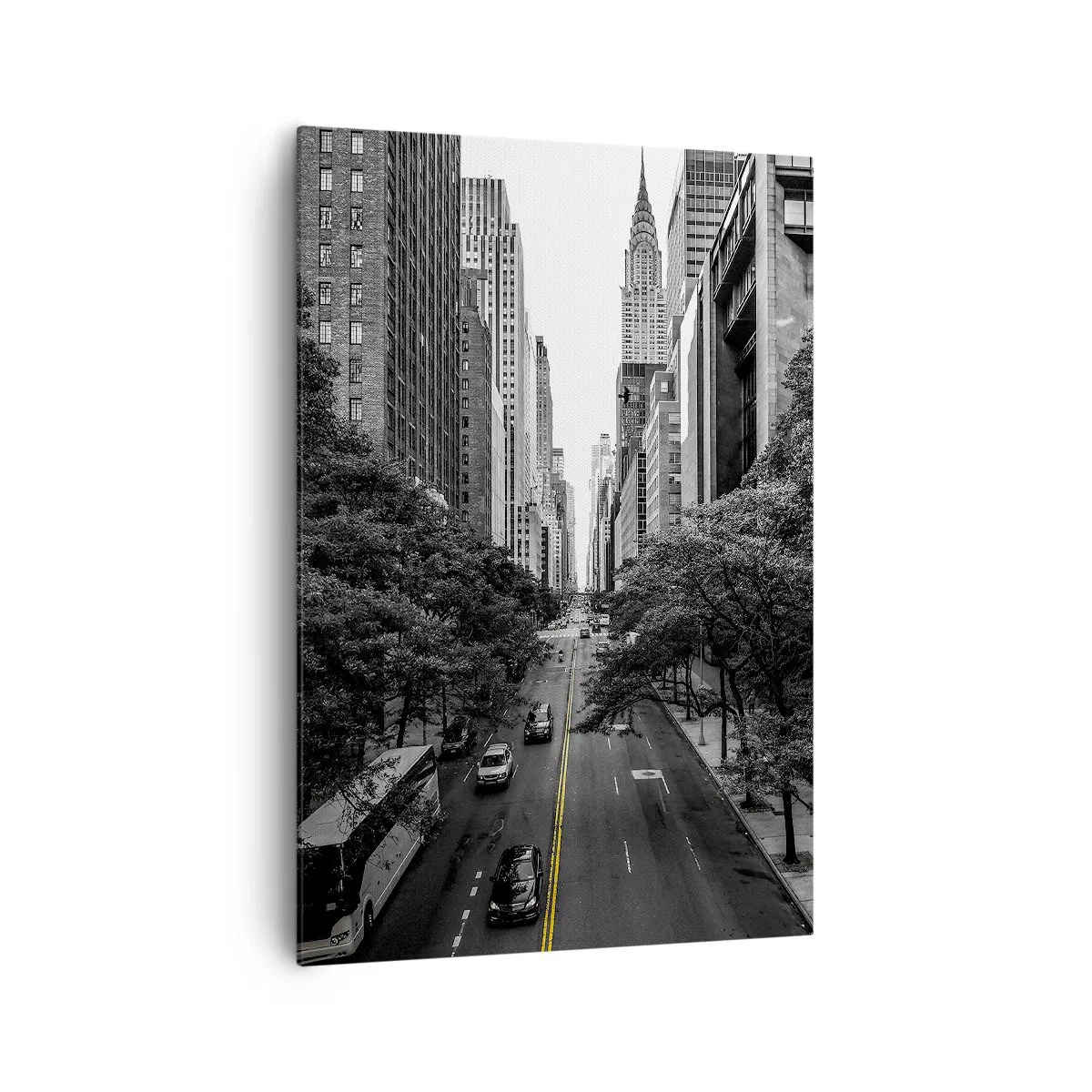 Schilderen op canvas - New York ochtend - 70x100 cm