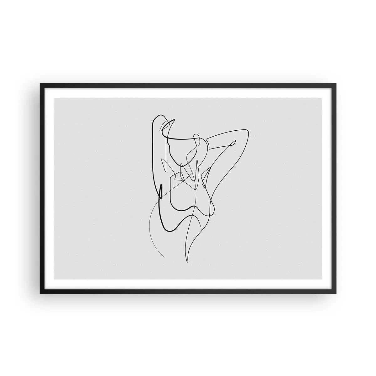 Poster in een zwarte lijst - Zoals je echt bent… - 100x70 cm