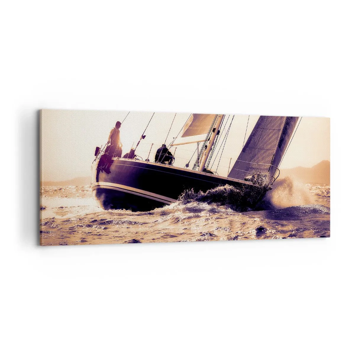 Schilderen op canvas - Zeil, matroos - 100x40 cm