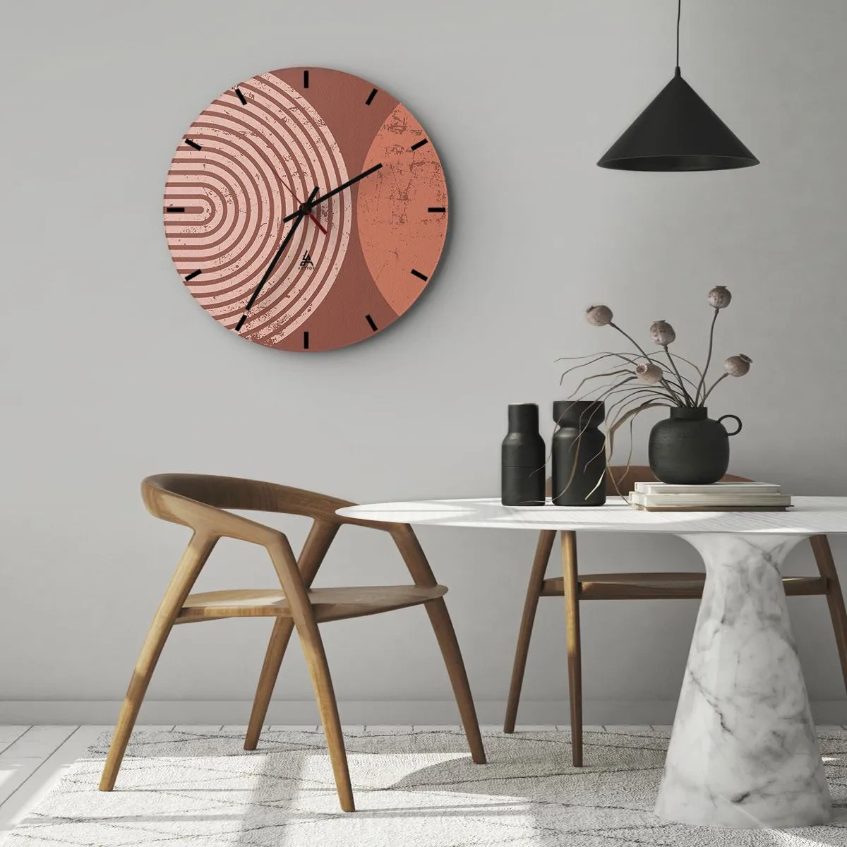 Wandklok - Klok - Een nauwe band - 40x40 cm