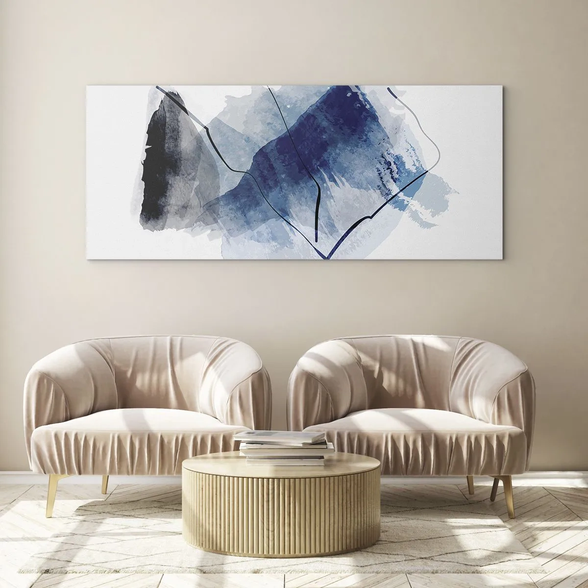 Schilderen op glas - Ijsberg - 120x50 cm