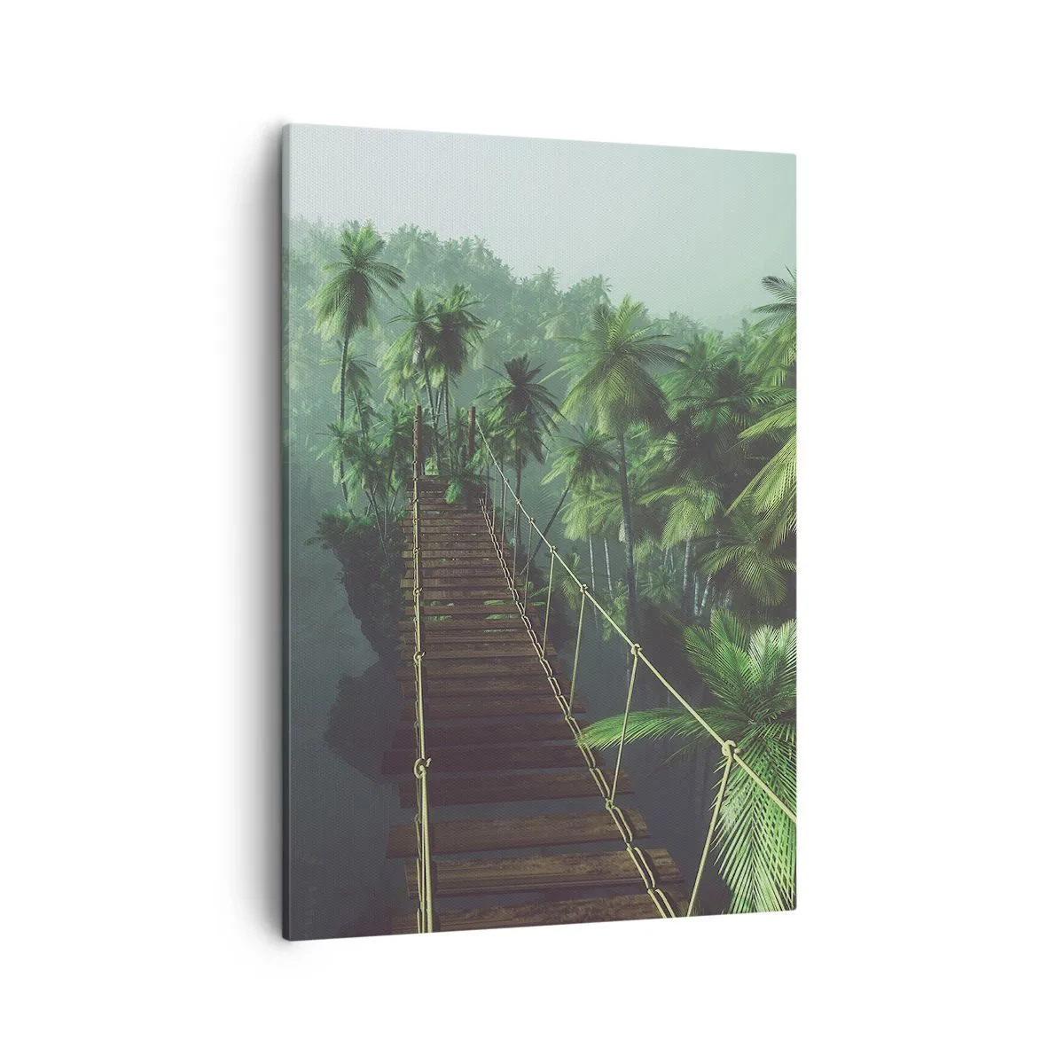 Schilderen op canvas - Over de branding van groen - 50x70 cm