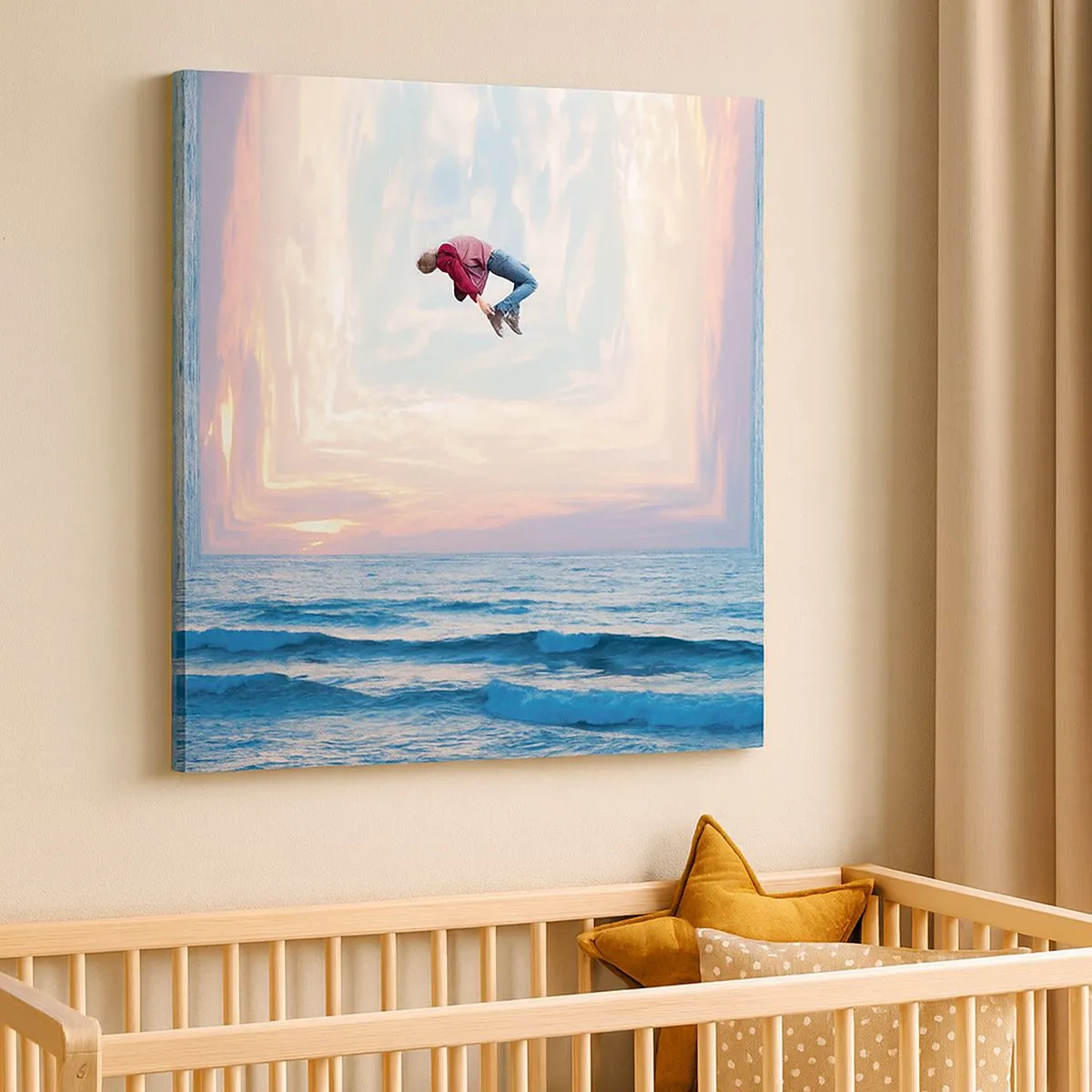 Schilderen op canvas - Naar een andere dimensie - 30x30 cm