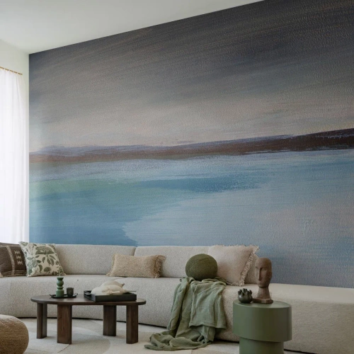 Fotobehang Premium Sand - Horizontaal landschap - Zee, Deel, Strand - 450x315 cm