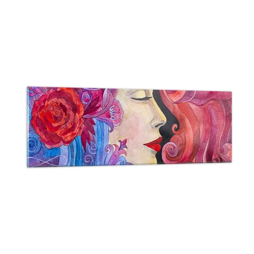 Schilderen op glas - De Art Nouveau leeft nog - 90x30 cm