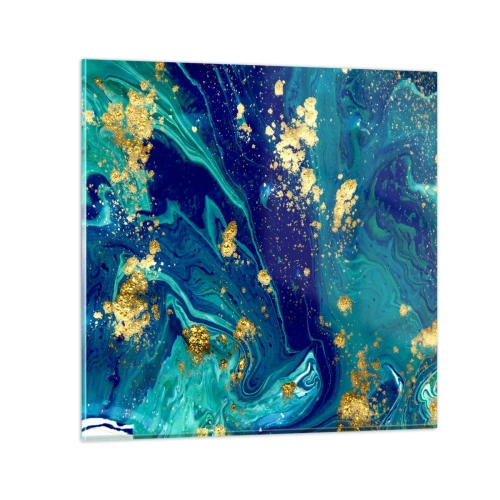 Schilderen op glas - De bloemblaadjes van de zon - 60x60 cm