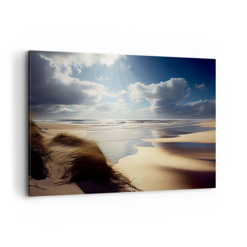 Schilderen op canvas - Strand, wild strand - 100x70 cm