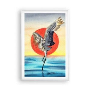 Poster in een witte lijst - Het is tijd om terug te gaan - 61x91 cm