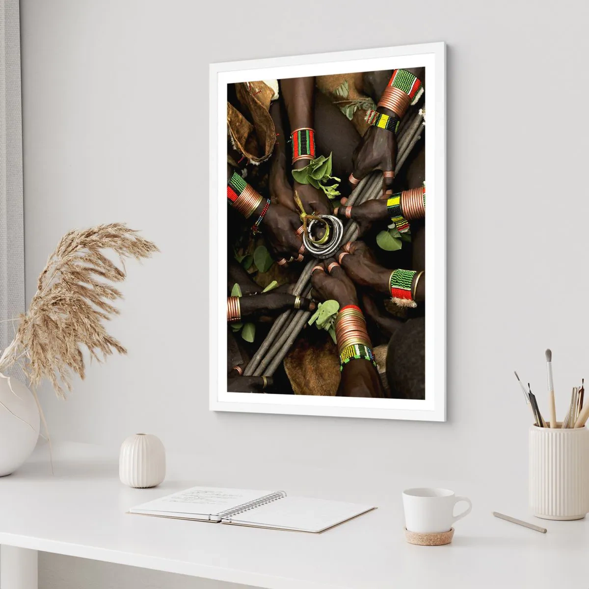 Poster in een witte lijst - Wij zijn samen - 70x100 cm