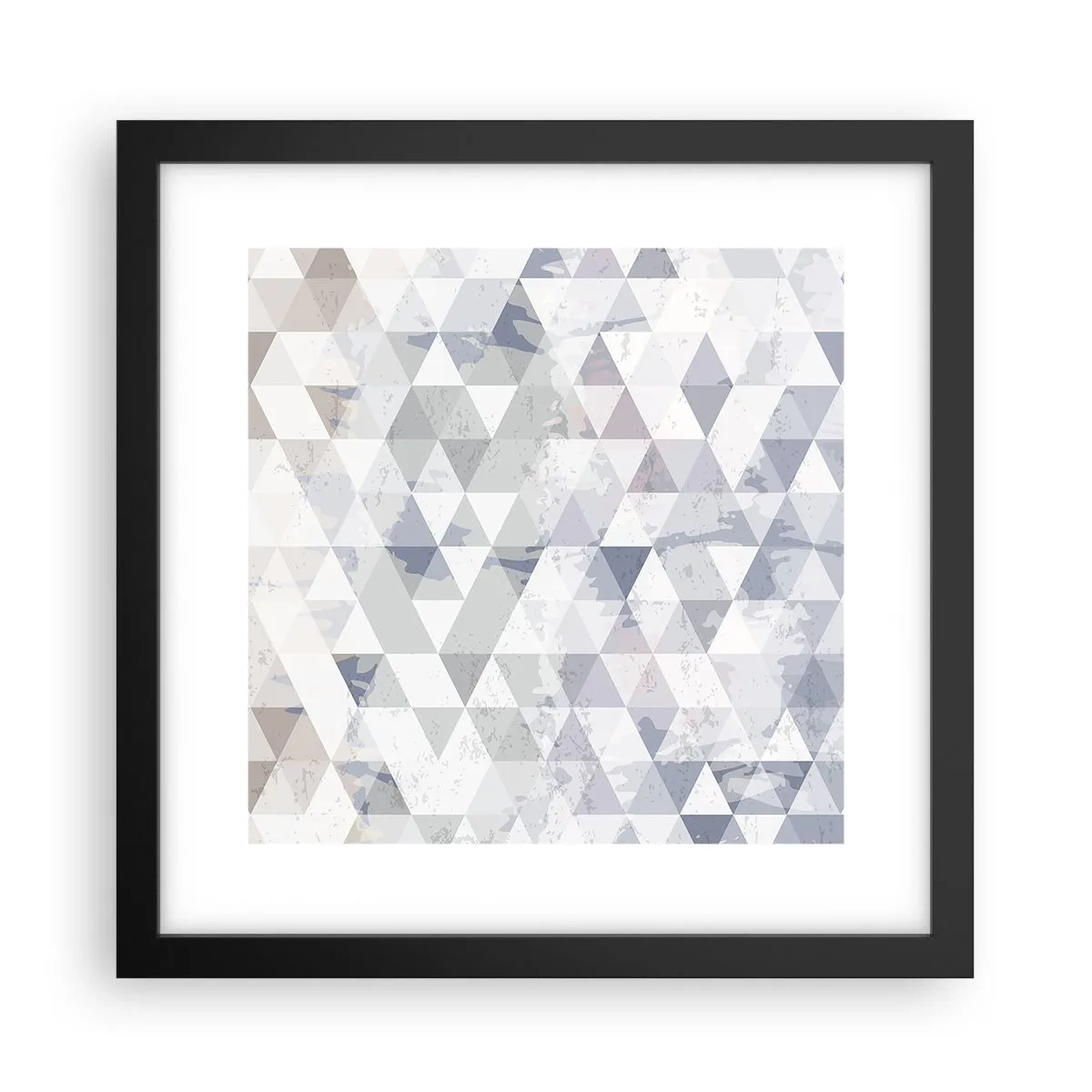 Poster in een zwarte lijst - In ritme op drie - 30x30 cm