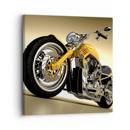 Schilderen op canvas - Een droom van kracht en snelheid - 30x30 cm