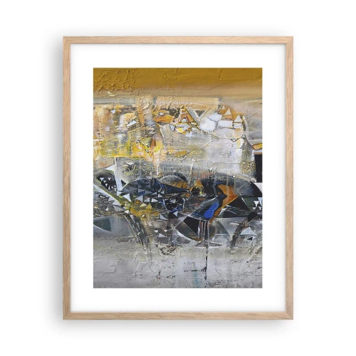 Een poster in een licht eiken lijst - Alles komt goed - 40x50 cm