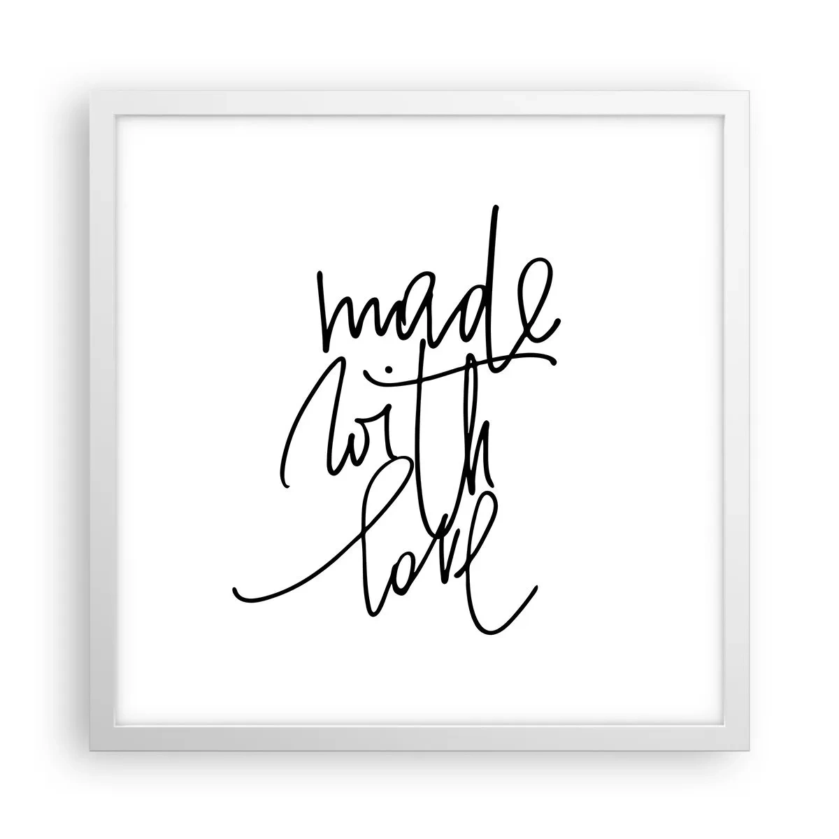 Poster in een witte lijst - Het beste merk - 40x40 cm