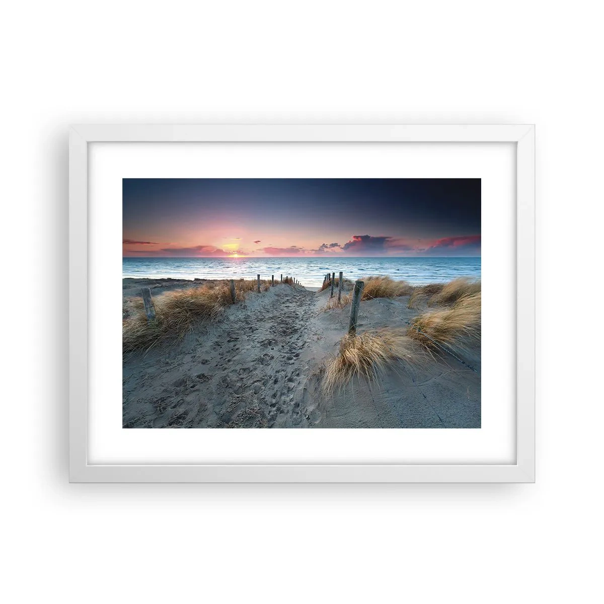 Poster in een witte lijst - Je liet een regenboog van licht stralend... - 40x30 cm