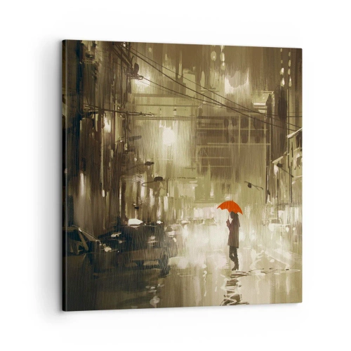 Schilderen op canvas - Alleen maar niet eenzaam - 60x60 cm