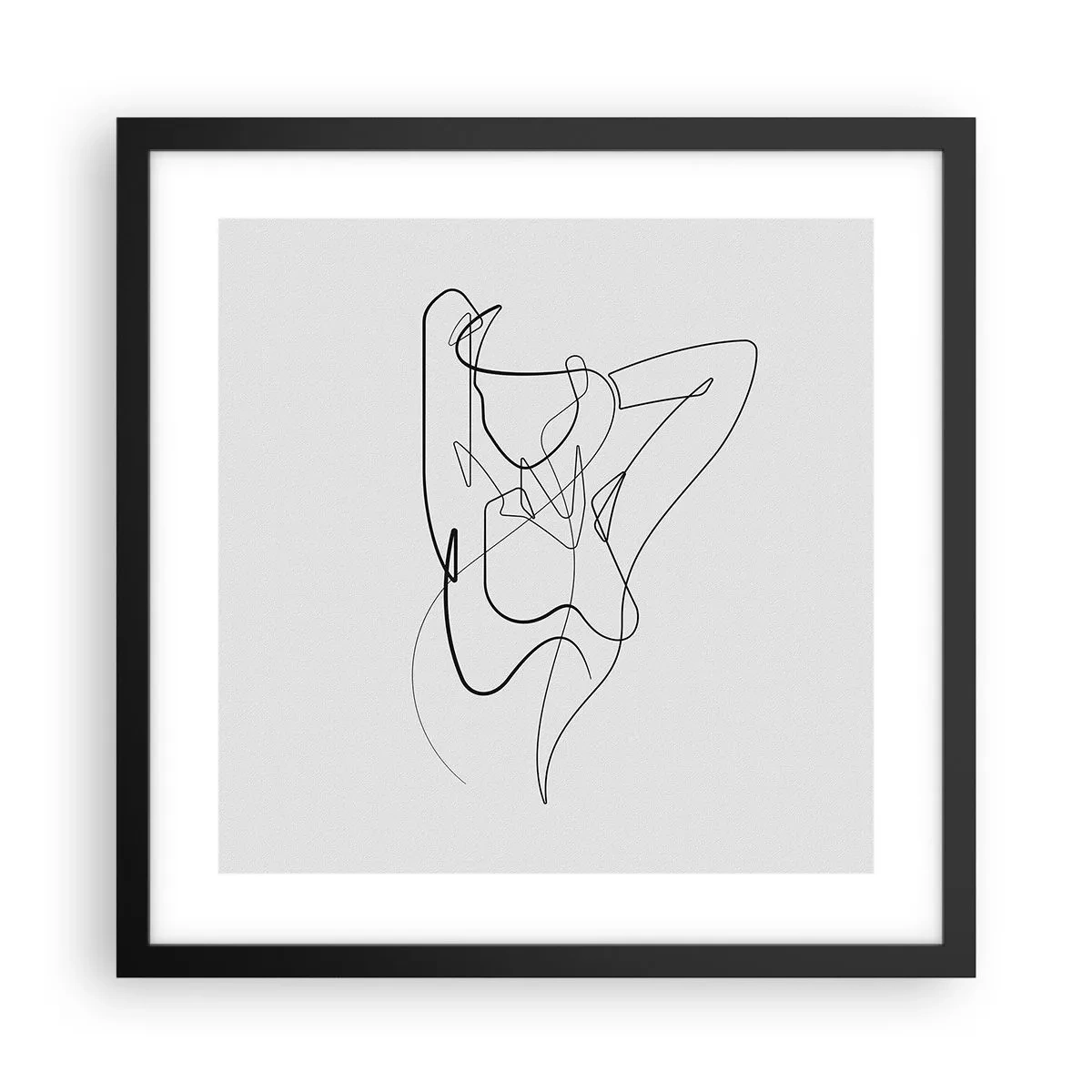 Poster in een zwarte lijst - Zoals je echt bent… - 40x40 cm