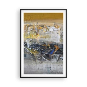 Poster in een zwarte lijst - Alles komt goed - 61x91 cm