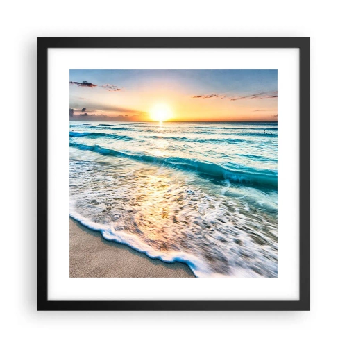 Poster in een zwarte lijst - Een uitzicht dat de moeite waard is - 40x40 cm