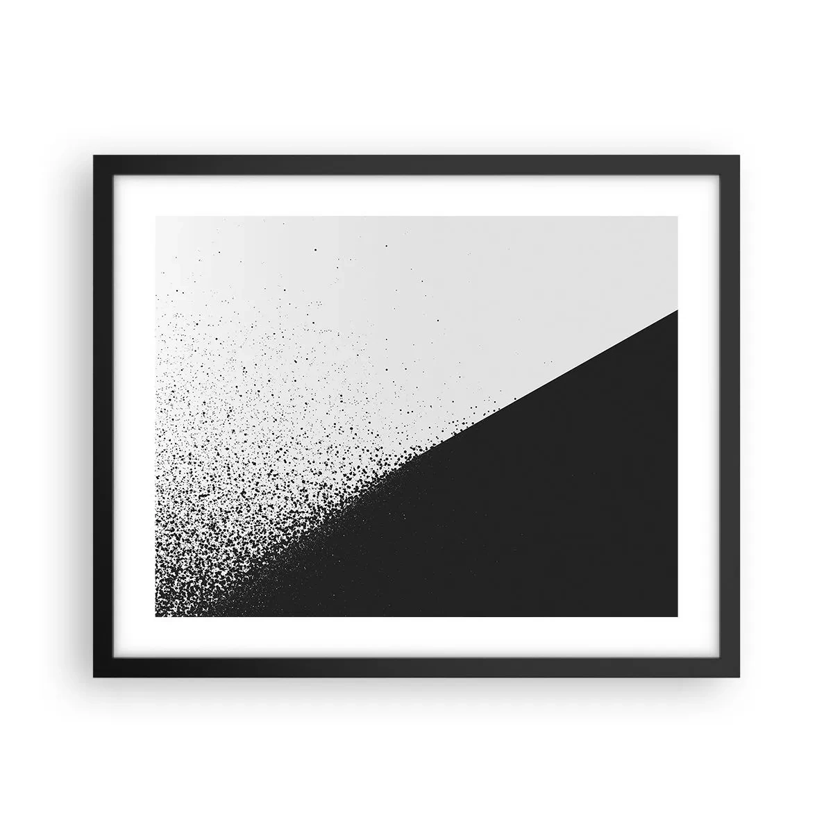 Poster in een zwarte lijst - Steeds sneller, meer en meer - 50x40 cm