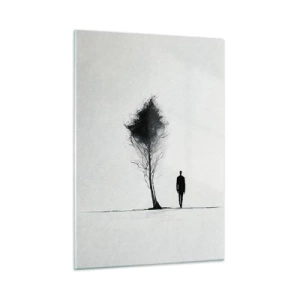 Schilderen op glas - Wij dwalen allemaal - 50x70 cm