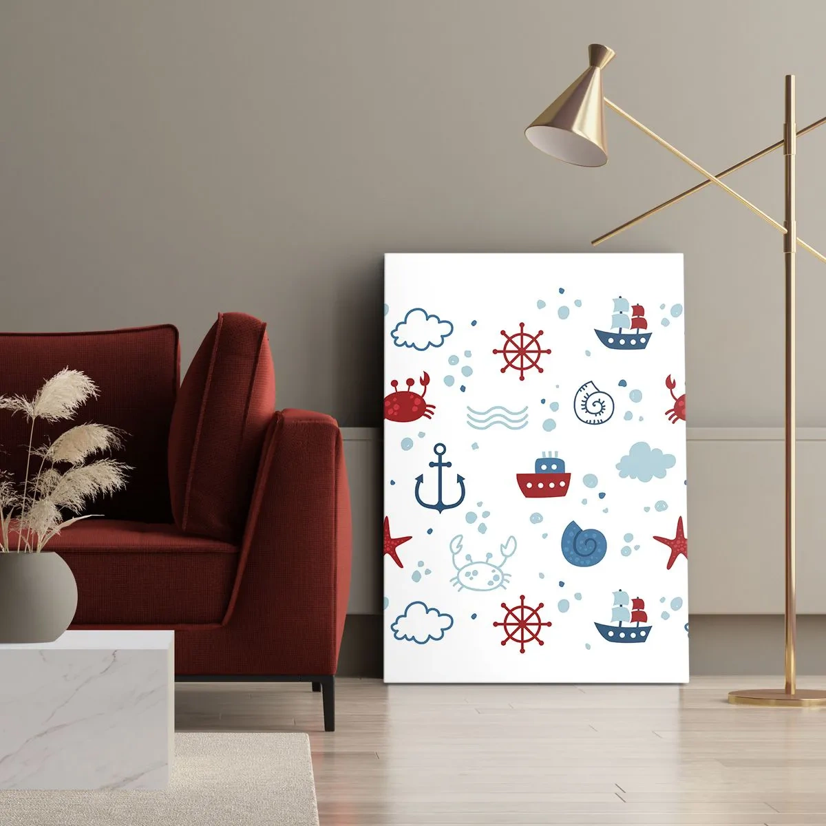 Schilderen op canvas - Zee sprookje - 50x70 cm