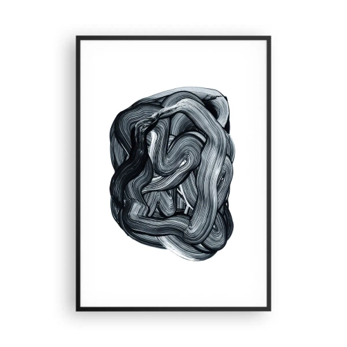 Poster in een zwarte lijst - Het is niet zo eenvoudig - 70x100 cm