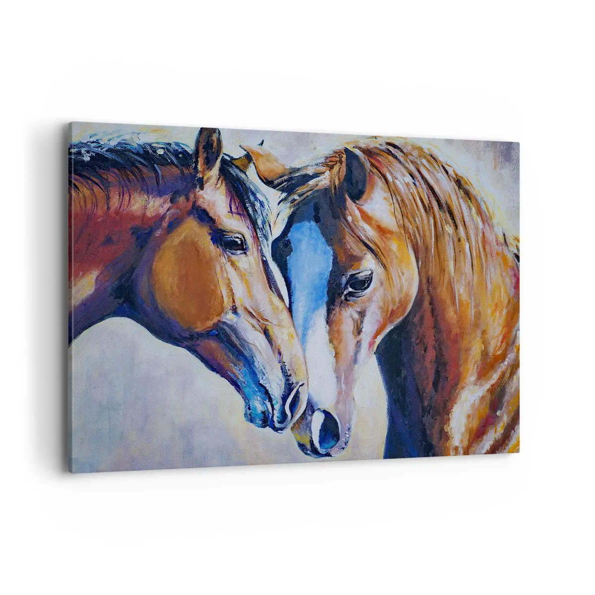Schilderen op canvas - Is het vriendschap? is het liefde? - 100x70 cm