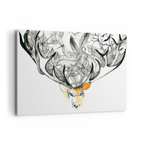 Schilderen op canvas - Hoorns van overvloed - 100x70 cm