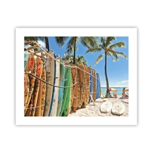 Poster - Zonnig plezier - 50x40 cm