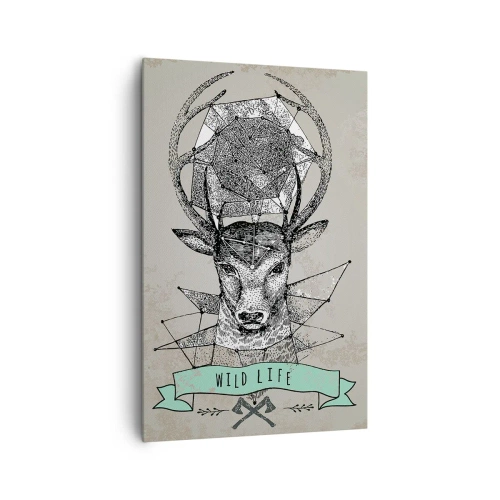 Schilderen op canvas - Sint Hubertus visie - 80x120 cm