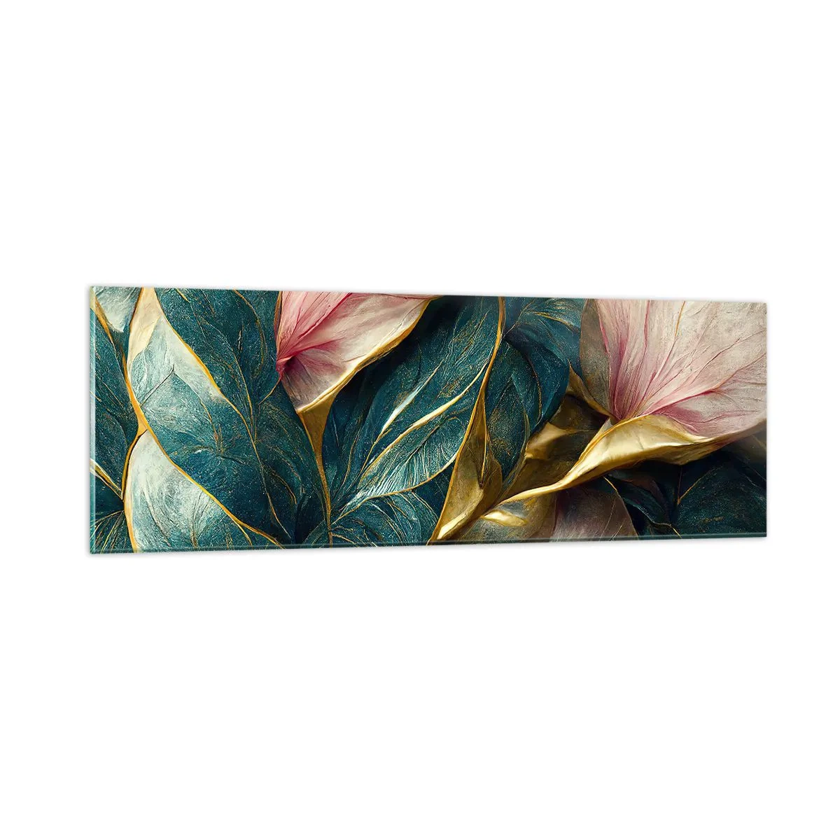 Schilderen op glas - Natuurlijke elegantie en stijl - 90x30 cm