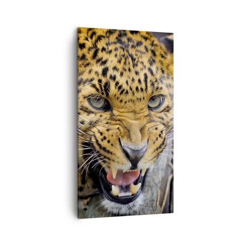 Schilderen op canvas - Blijf achter, ik waarschuw je! - 45x80 cm