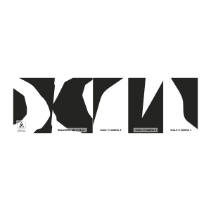 Fotobehang Staaltje Standard Eco - Positief – negatief - Zwart en wit, Abstractie, Deel - 100x30 cm