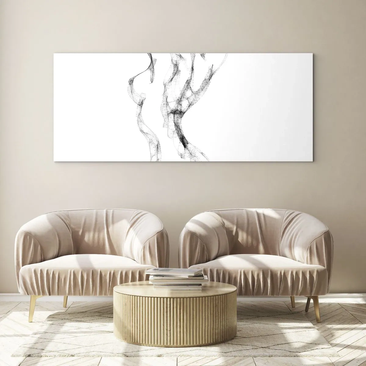 Schilderen op glas - Mooi en sterk - 120x50 cm