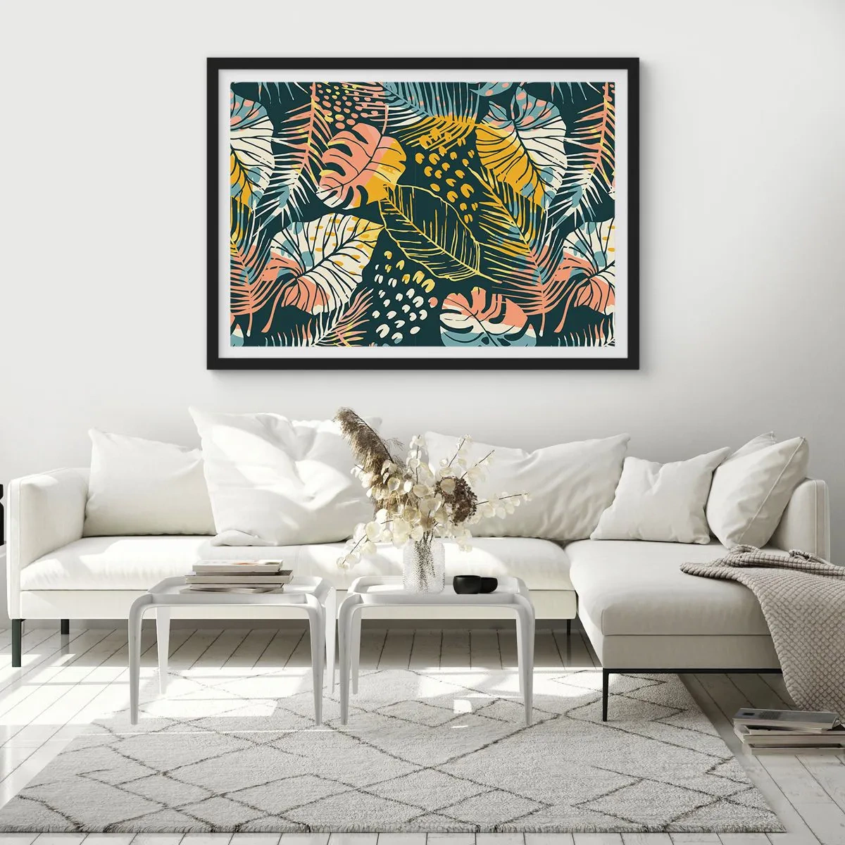 Poster in een zwarte lijst - Lommerrijke fantasie - 100x70 cm