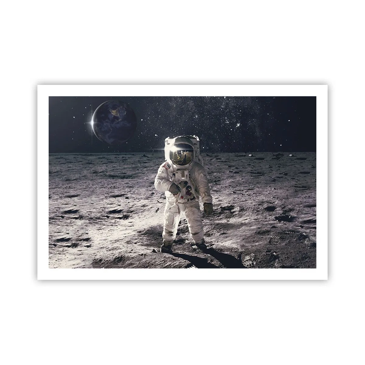 Poster - Groetjes van de maan - 91x61 cm
