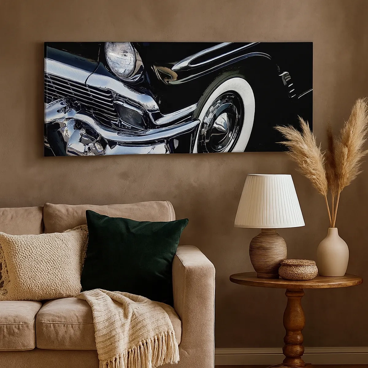 Schilderen op canvas - Klassiek in zilver, zwart en wit - 30x30 cm