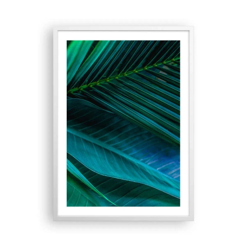 Poster in een witte lijst - De anatomie van groen - 50x70 cm