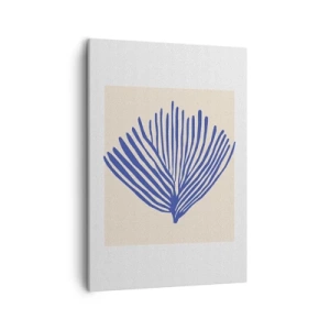 Schilderen op canvas - Blauwe waaier - 50x70 cm