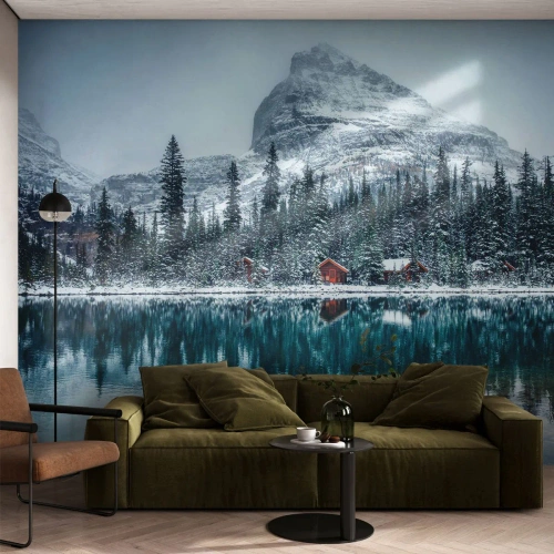 Fotobehang Premium Sand - Canadese stilte - Landschap, Canada, Winter - 250x175 cm