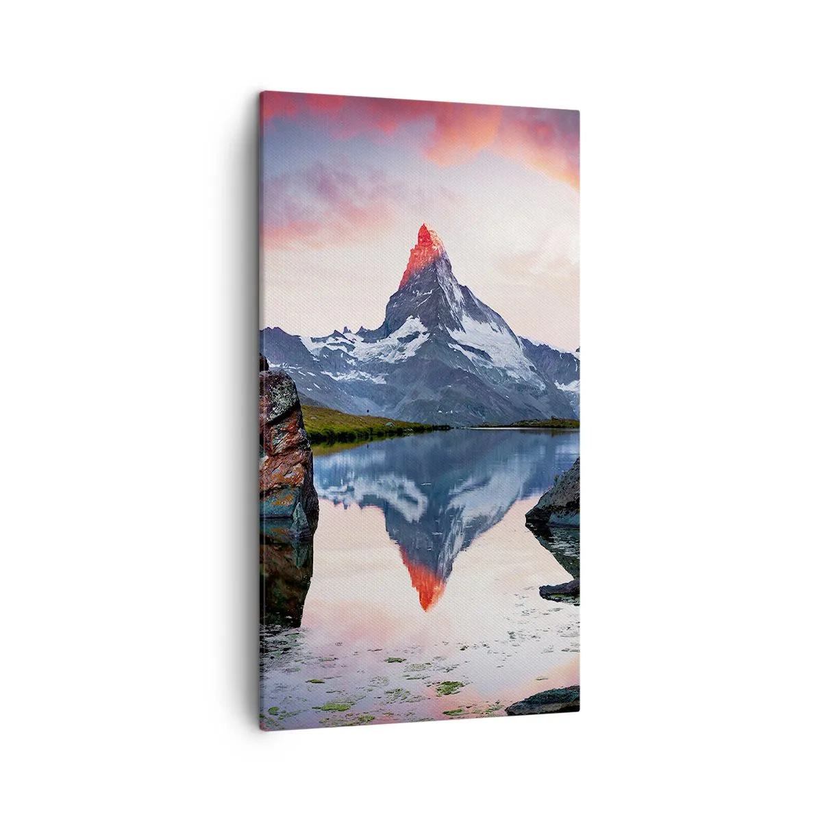 Schilderen op canvas - Het hart van de bergen is heet - 45x80 cm