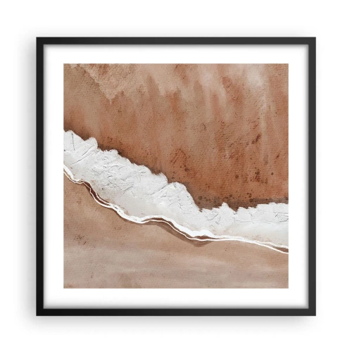 Poster in een zwarte lijst - In aardetinten - 50x50 cm