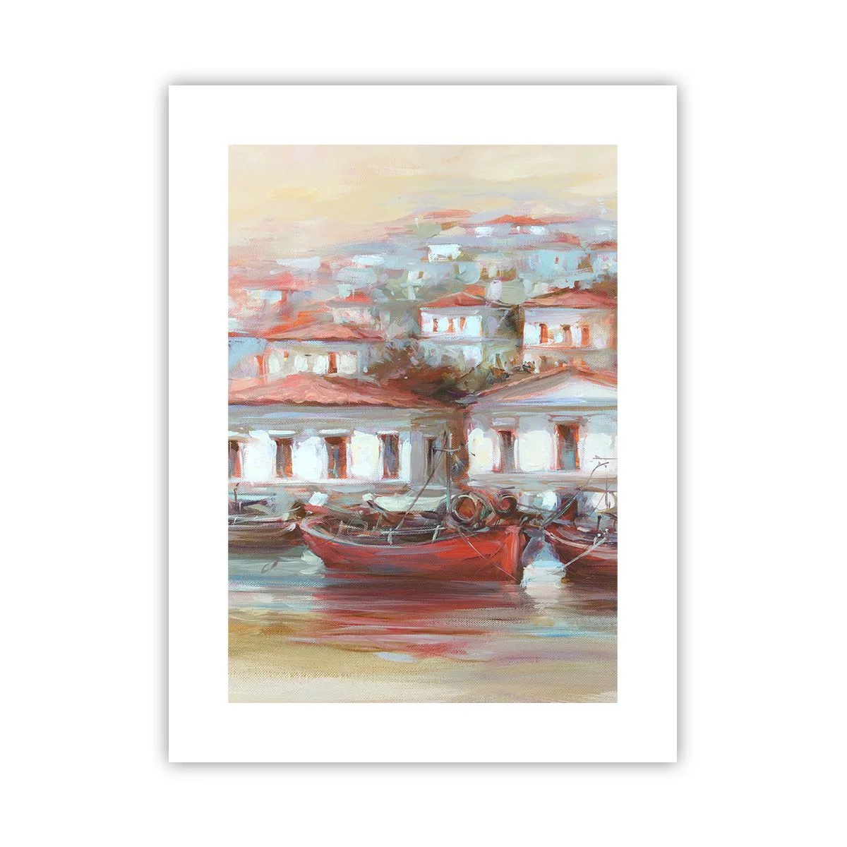 Poster - Gelukkige stad - 30x40 cm