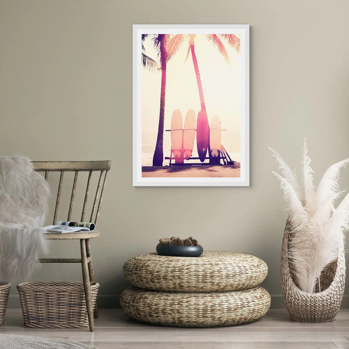 Poster in een witte lijst - Het wordt een geweldige dag - 50x70 cm