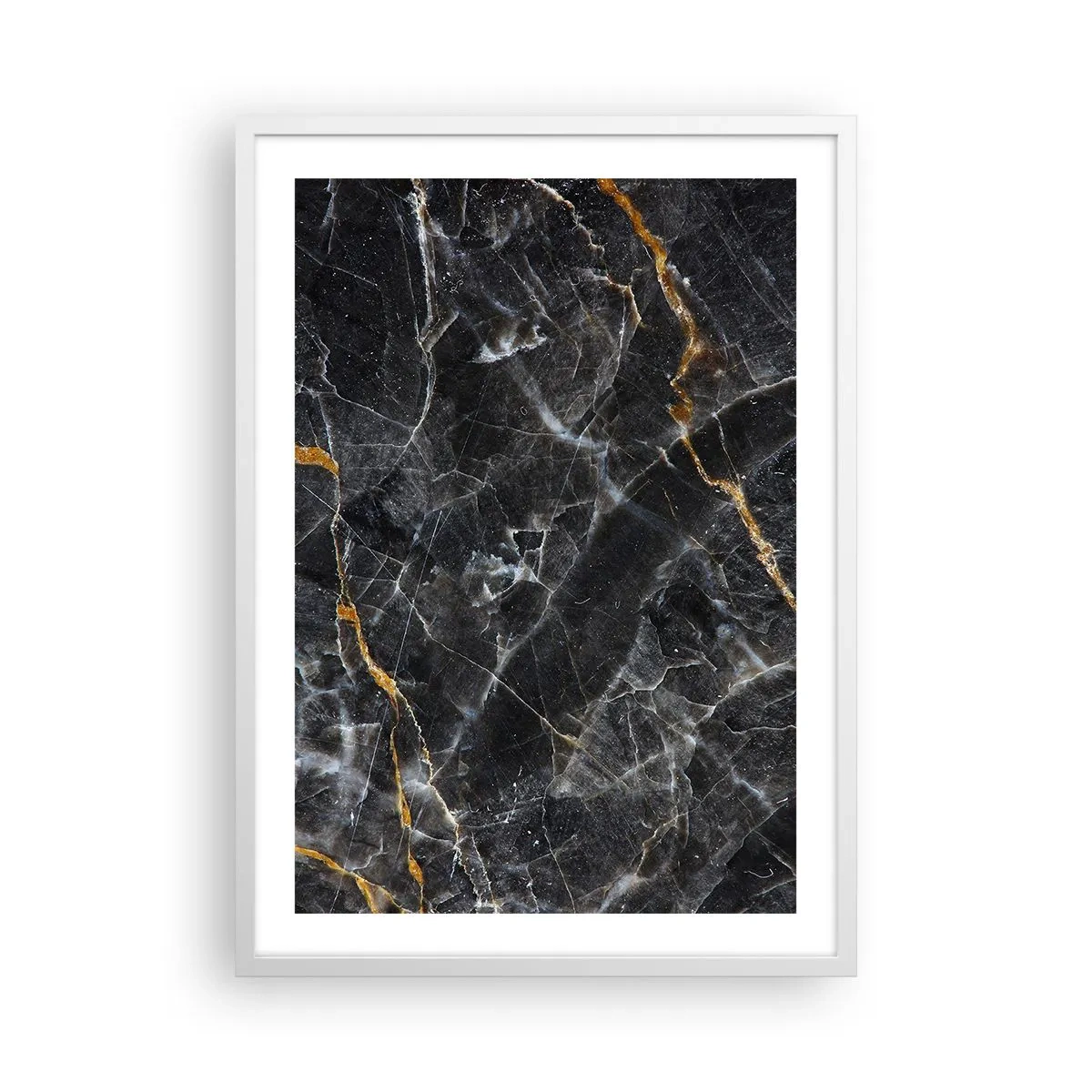 Poster in een witte lijst - Het innerlijke leven van de steen - 50x70 cm