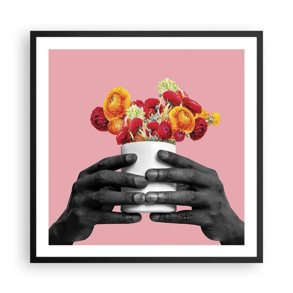 Poster in een zwarte lijst - De apotheose van het leven - 60x60 cm