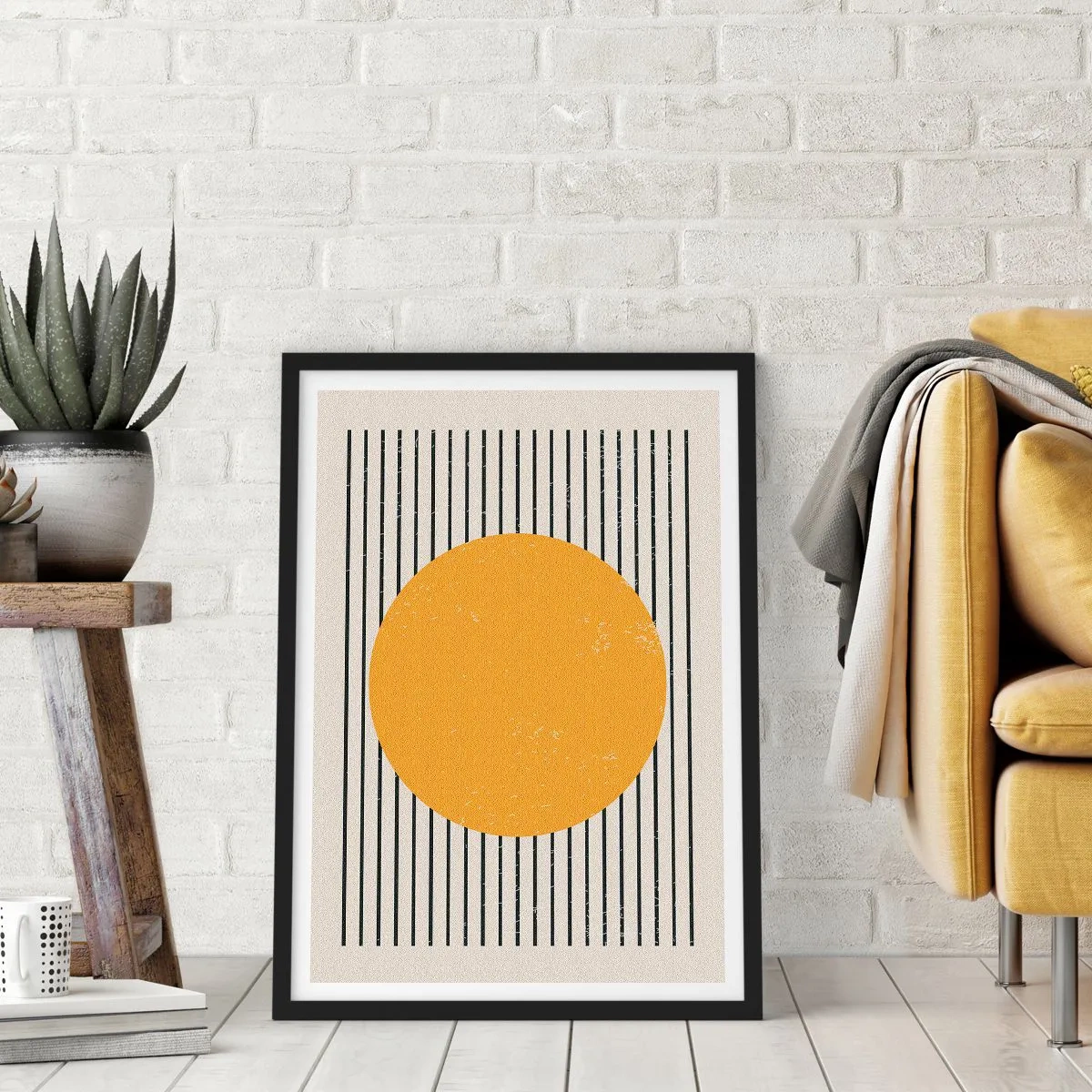 Poster in een zwarte lijst - De kracht van eenvoud - 70x100 cm