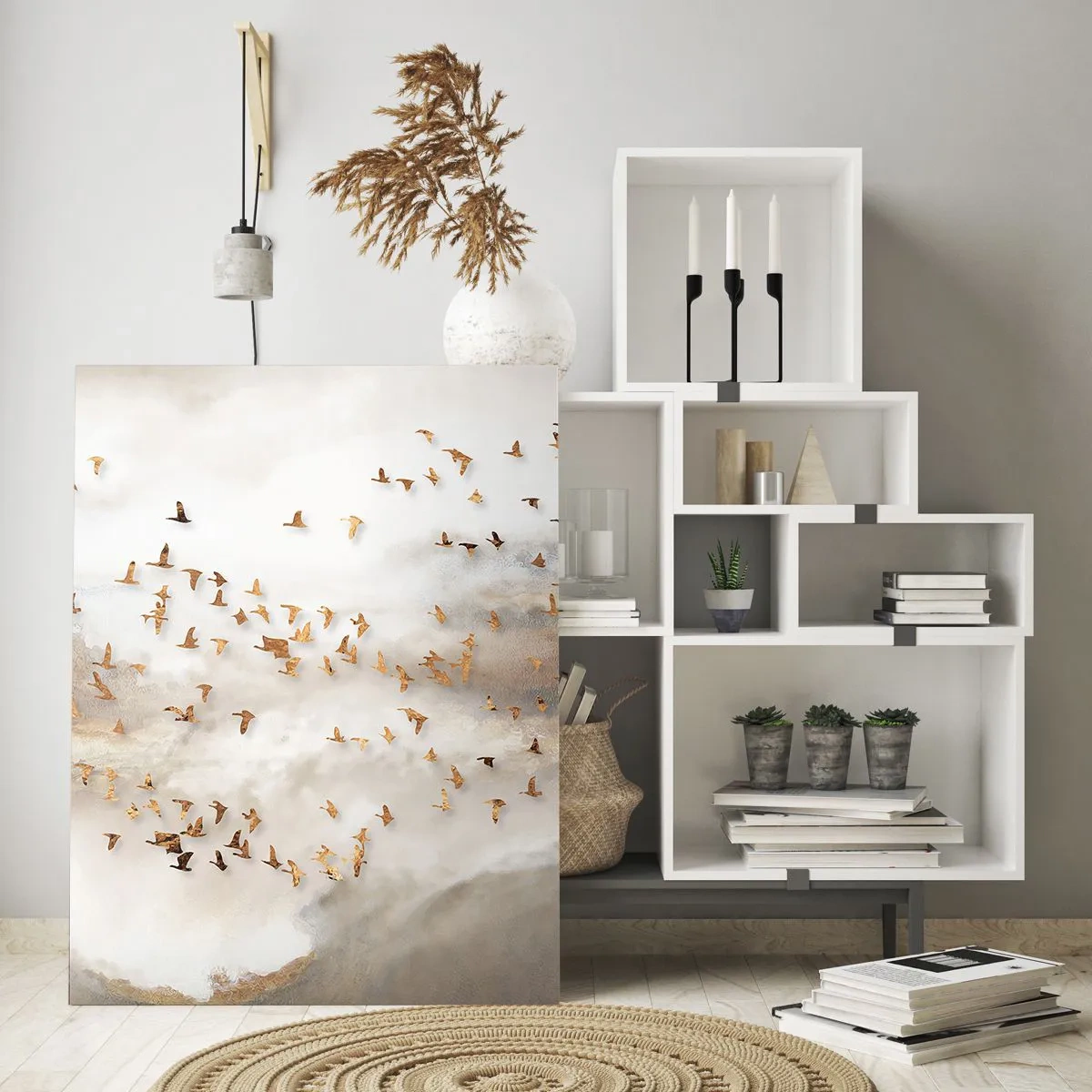 Schilderen op glas - Het is tijd… - 80x120 cm